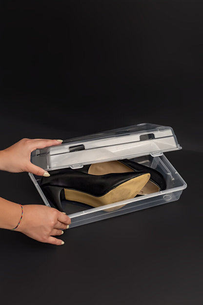 The Staxo™ Şeffaf Ayakkabı Kutusu