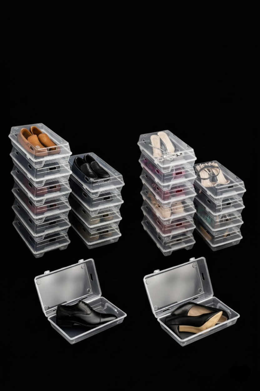 The Staxo™ Şeffaf Ayakkabı Kutusu