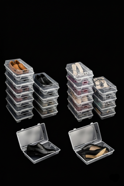 The Staxo™ Şeffaf Ayakkabı Kutusu
