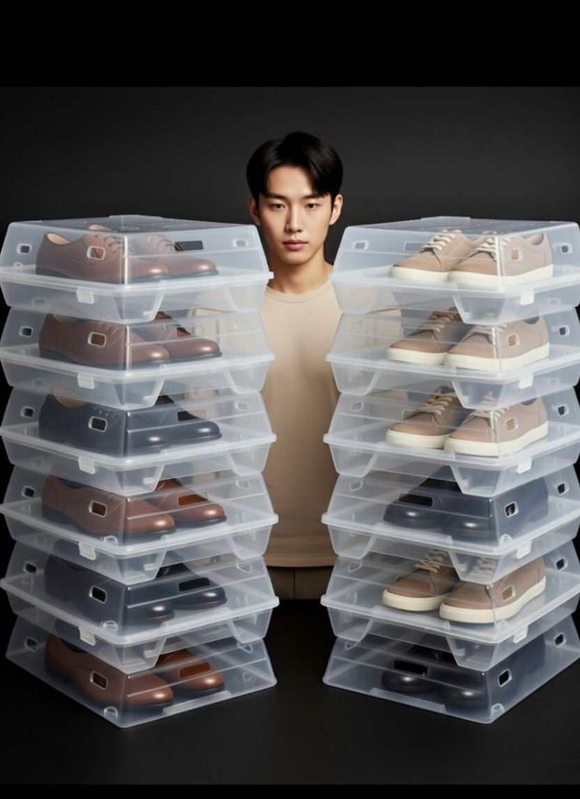 The Staxo™ Şeffaf Ayakkabı Kutusu