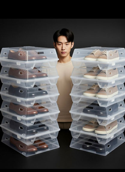 The Staxo™ Şeffaf Ayakkabı Kutusu